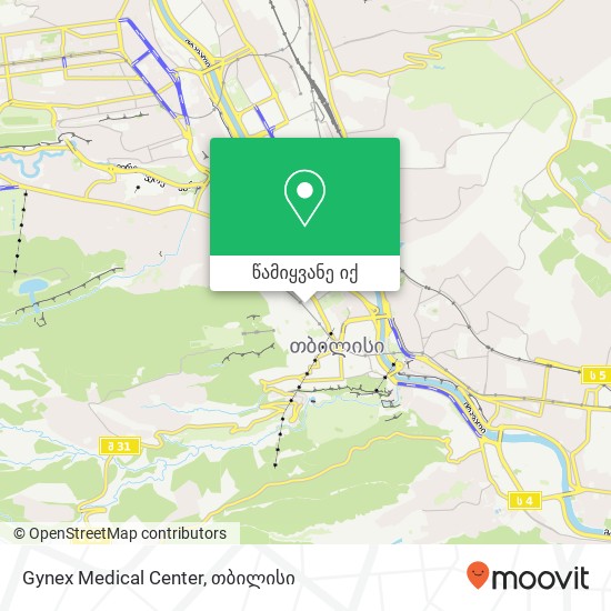 Gynex Medical Center რუკა