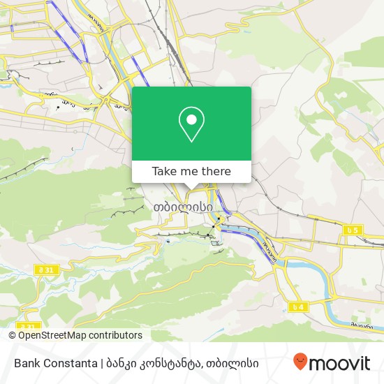 Bank Constanta | ბანკი კონსტანტა რუკა