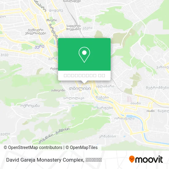 David Gareja Monastery Complex რუკა