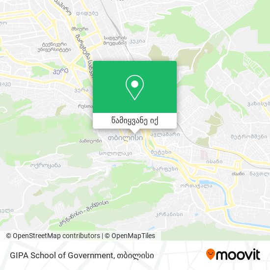 GIPA School of Government რუკა