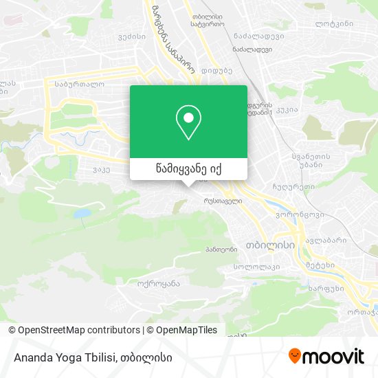 Ananda Yoga Tbilisi რუკა
