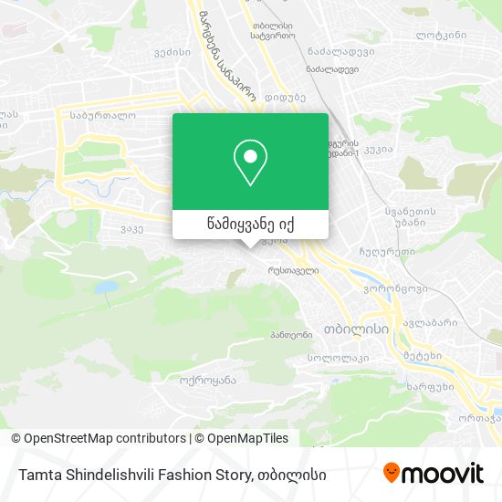 Tamta Shindelishvili Fashion Story რუკა