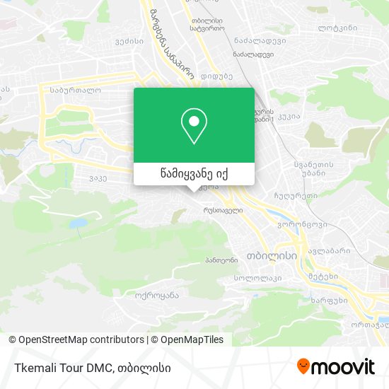 Tkemali Tour DMC რუკა