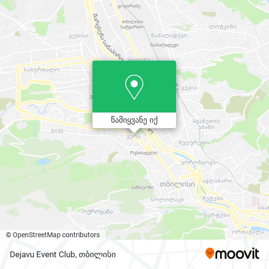 Dejavu Event Club რუკა