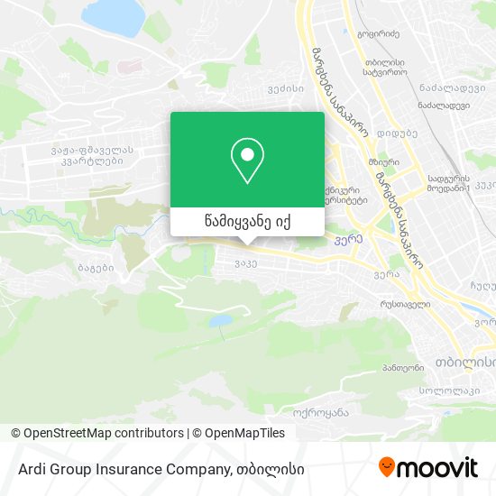 Ardi Group Insurance Company რუკა