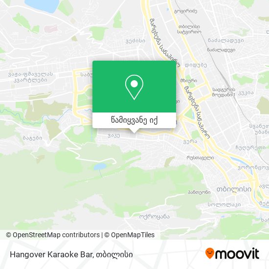 Hangover Karaoke Bar რუკა
