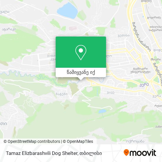 Tamaz Elizbarashvili Dog Shelter რუკა