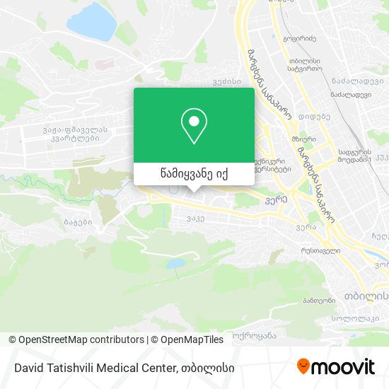 David Tatishvili Medical Center რუკა