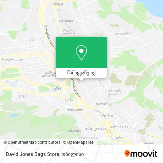 David Jones Bags Store რუკა