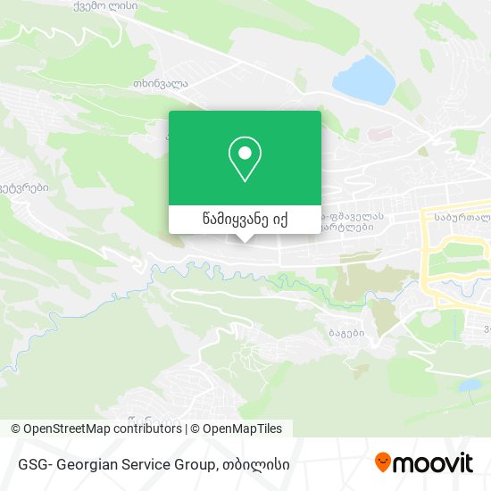 GSG- Georgian Service Group რუკა