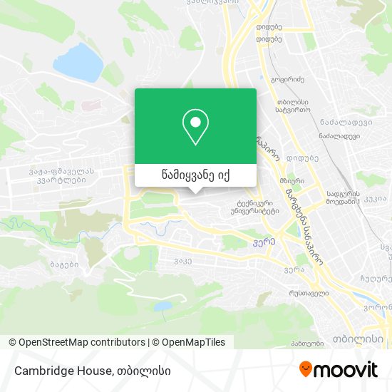 Cambridge House რუკა