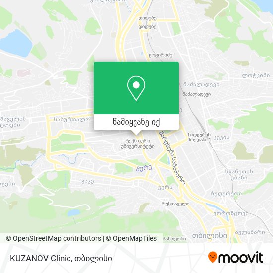KUZANOV Clinic რუკა