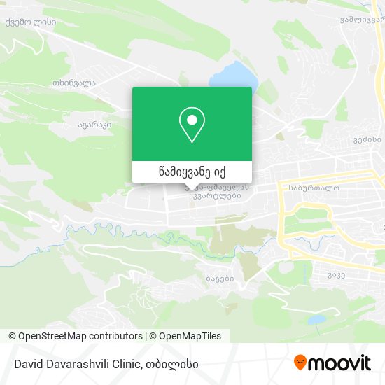 David Davarashvili Clinic რუკა