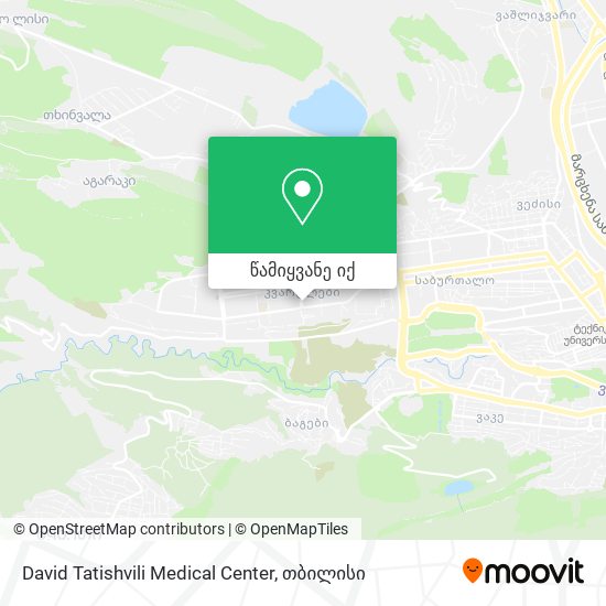David Tatishvili Medical Center რუკა