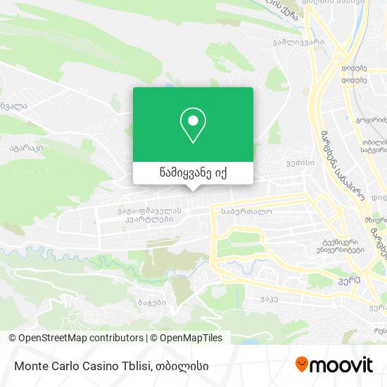 Monte Carlo Casino Tblisi რუკა