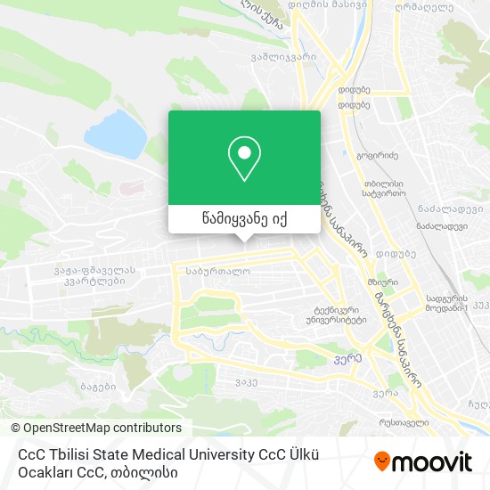 CcC Tbilisi State Medical University CcC Ülkü Ocakları CcC რუკა