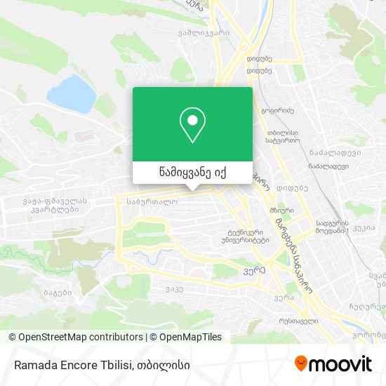 Ramada Encore Tbilisi რუკა