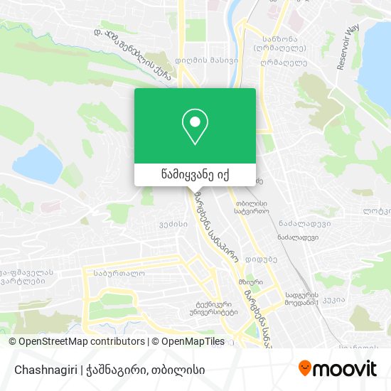 Chashnagiri | ჭაშნაგირი რუკა