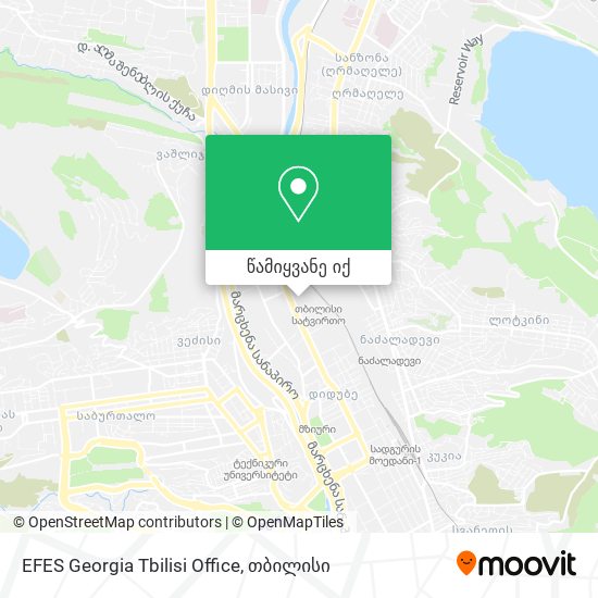 EFES Georgia Tbilisi Office რუკა