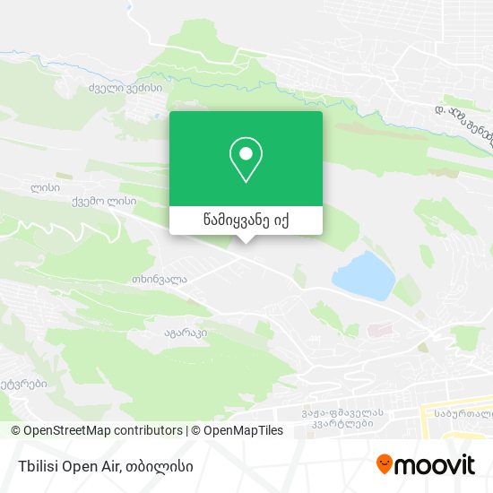 Tbilisi Open Air რუკა