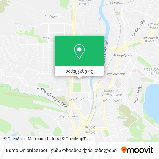 Esma Oniani Street | ესმა ონიანის ქუჩა რუკა