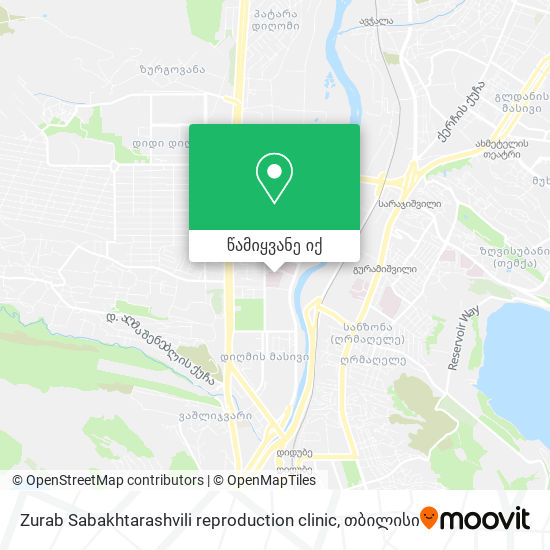 Zurab Sabakhtarashvili reproduction clinic რუკა