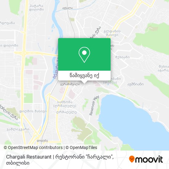 Chargali Restaurant | რესტორანი "ჩარგალი" რუკა