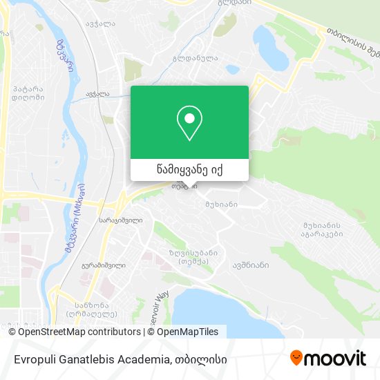 Evropuli Ganatlebis Academia რუკა
