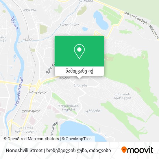 Noneshvili Street | ნონეშვილის ქუჩა რუკა