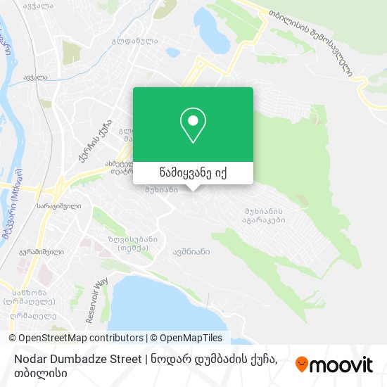 Nodar Dumbadze Street | ნოდარ დუმბაძის ქუჩა რუკა