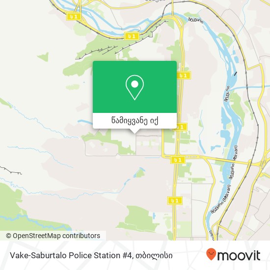 Vake-Saburtalo Police Station #4 რუკა