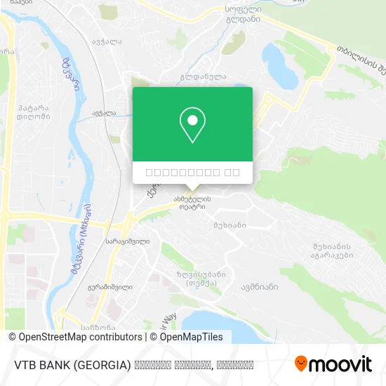 VTB BANK (GEORGIA) გლდანის ფილიალი რუკა
