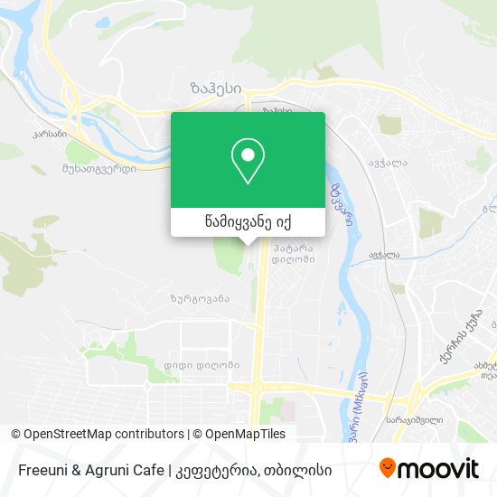 Freeuni & Agruni Cafe | კეფეტერია რუკა