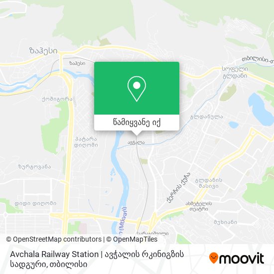 Avchala Railway Station | ავჭალის რკინიგზის სადგური რუკა