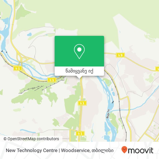 New Technology Centre | Woodservice რუკა