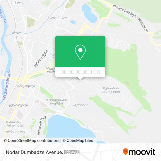 Nodar Dumbadze Avenue რუკა