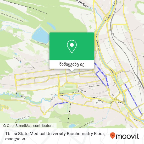 Tbilisi State  Medical University Biochemistry Floor რუკა