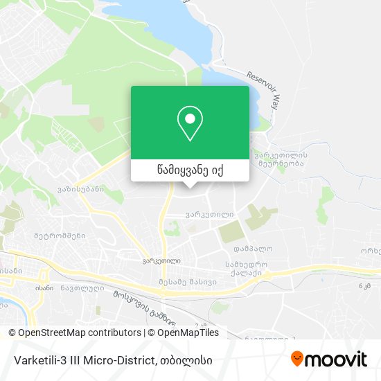 Varketili-3 III Micro-District რუკა