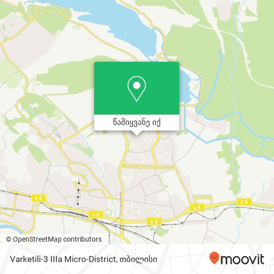 Varketili-3 IIIa Micro-District რუკა