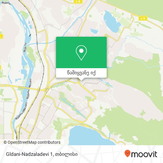 Gldani-Nadzaladevi 1 რუკა