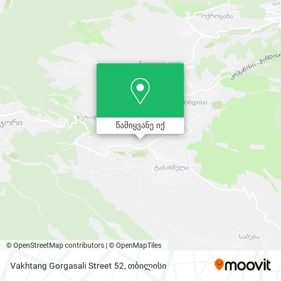 Vakhtang Gorgasali Street 52 რუკა