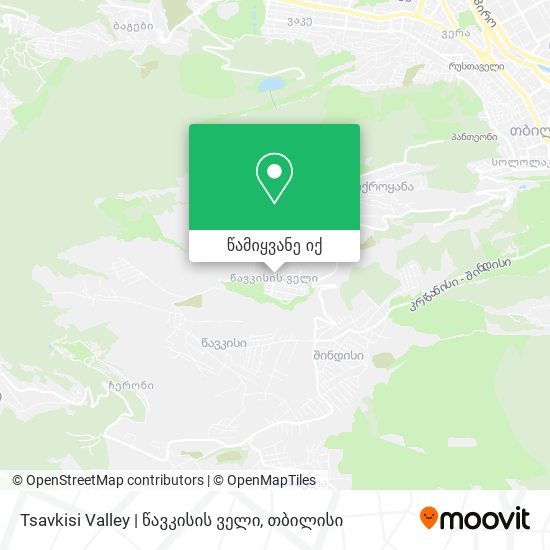 Tsavkisi Valley | წავკისის ველი რუკა