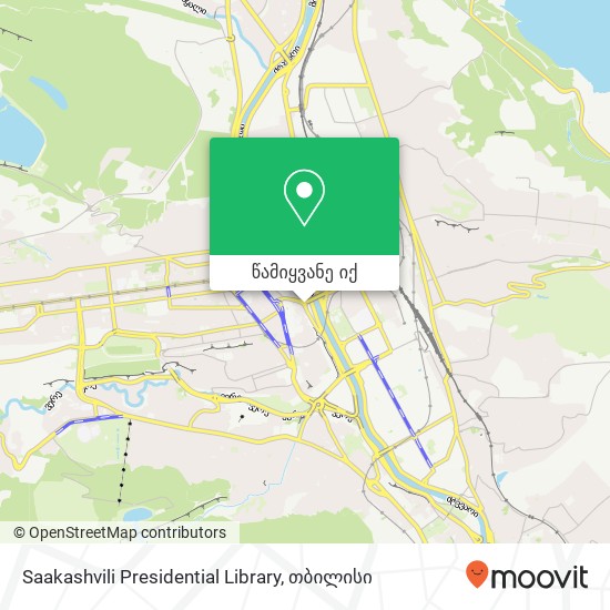 Saakashvili Presidential Library რუკა