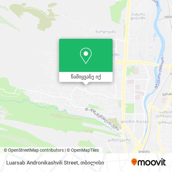 Luarsab Andronikashvili Street რუკა
