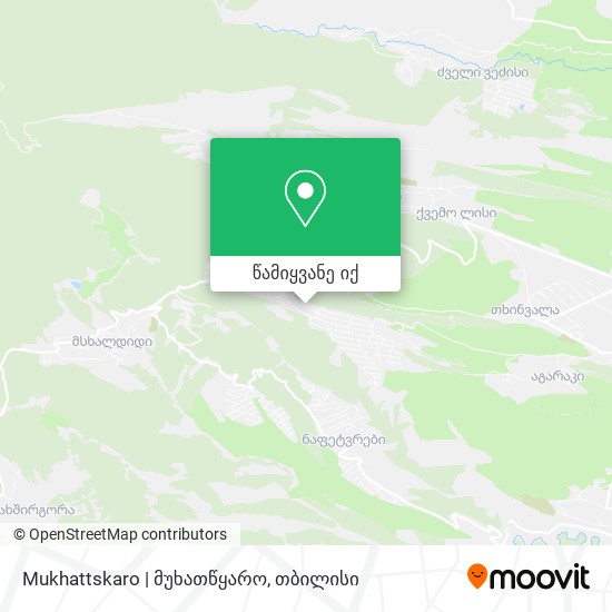 Mukhattskaro | მუხათწყარო რუკა