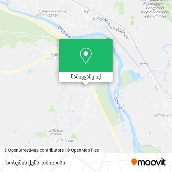 სოხუმის ქუჩა რუკა