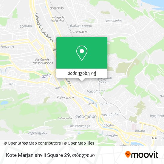 Kote Marjanishvili Square 29 რუკა
