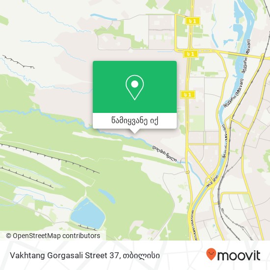 Vakhtang Gorgasali Street 37 რუკა