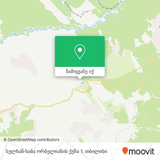 სულხან-საბა ორბელიანის ქუჩა 1 რუკა