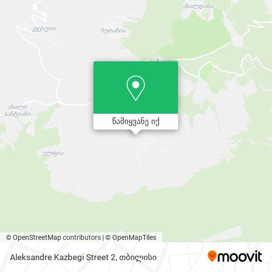 Aleksandre Kazbegi Street 2 რუკა